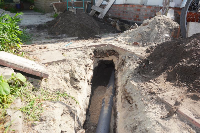Water Line Digging