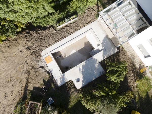 Pool Area Grading in Blaine