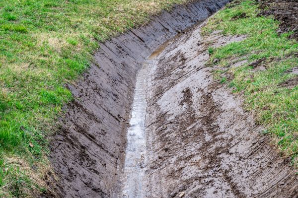 Cost of Drainage Ditch Construction in Blaine