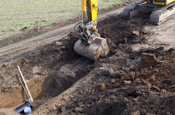 Backhoe Trenching in Blaine