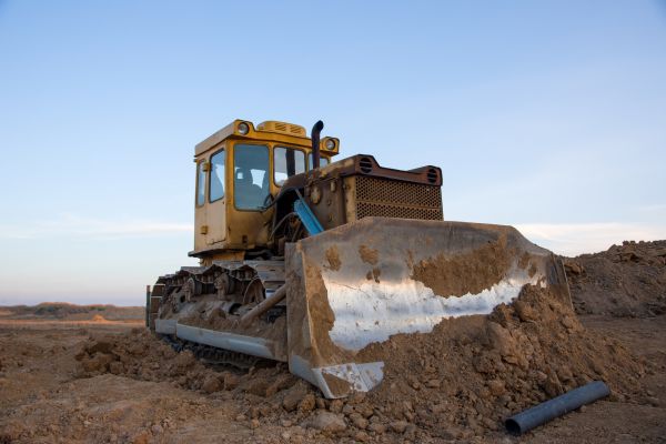 Bulldozer Land Grading in Blaine