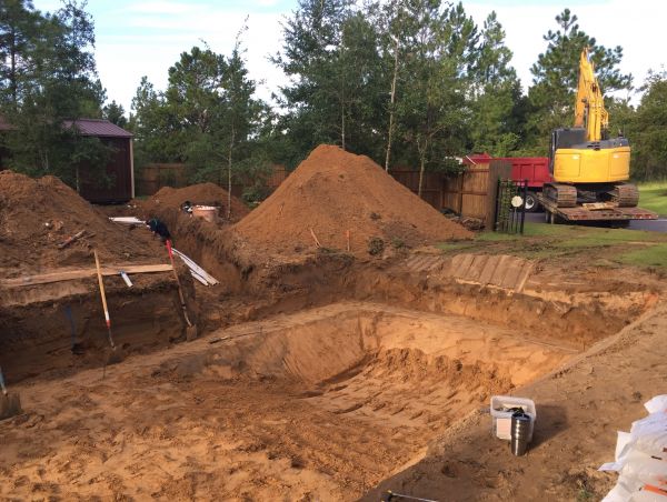 Pool Site Excavation in Blaine